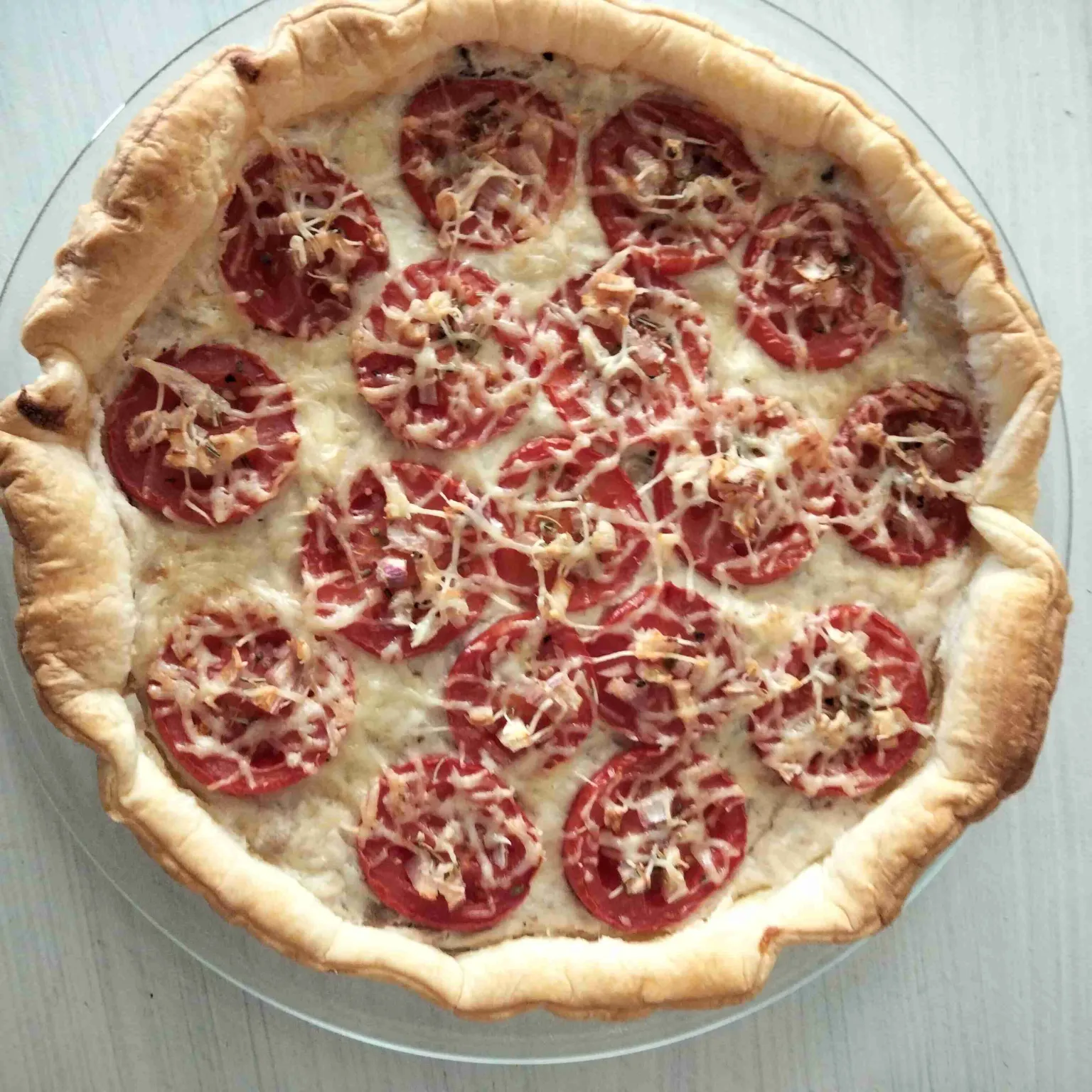 Tarte brandade thon et tomates