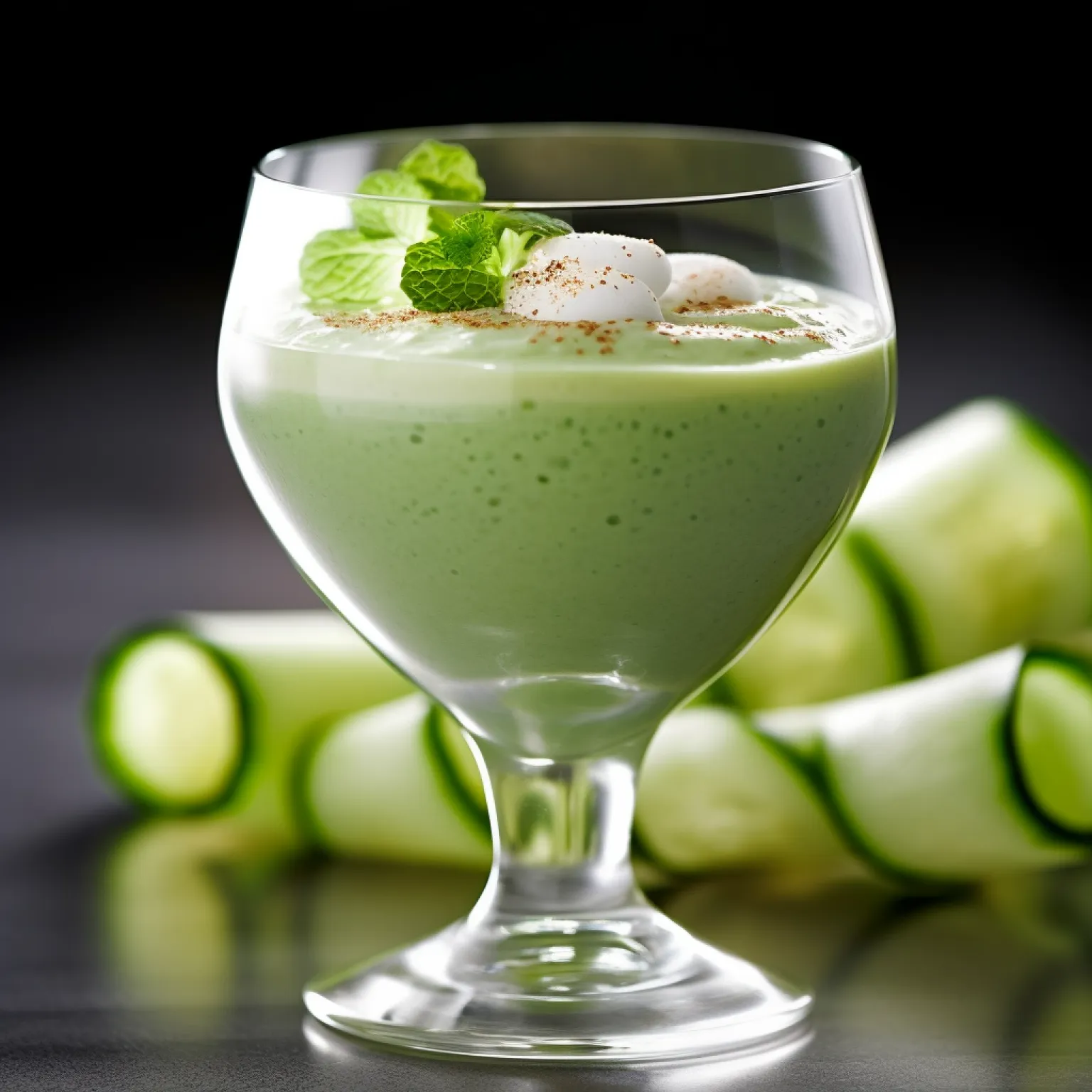 Gaspacho de concombre et de melon