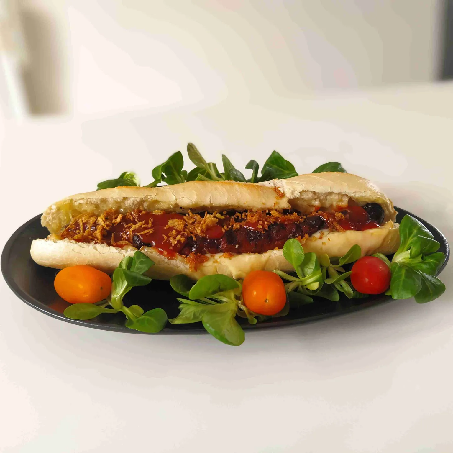 Hot-dog merguez raclette