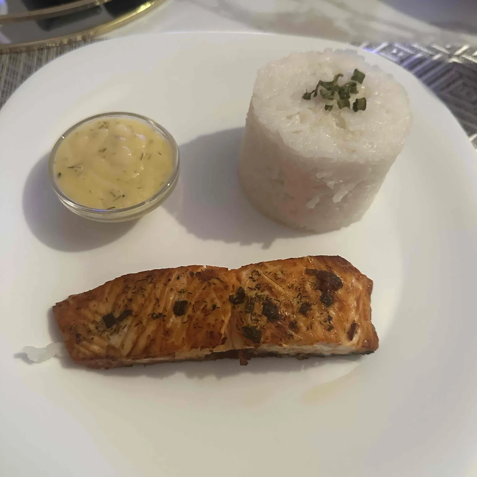 Pavé de saumon / Riz pilaf