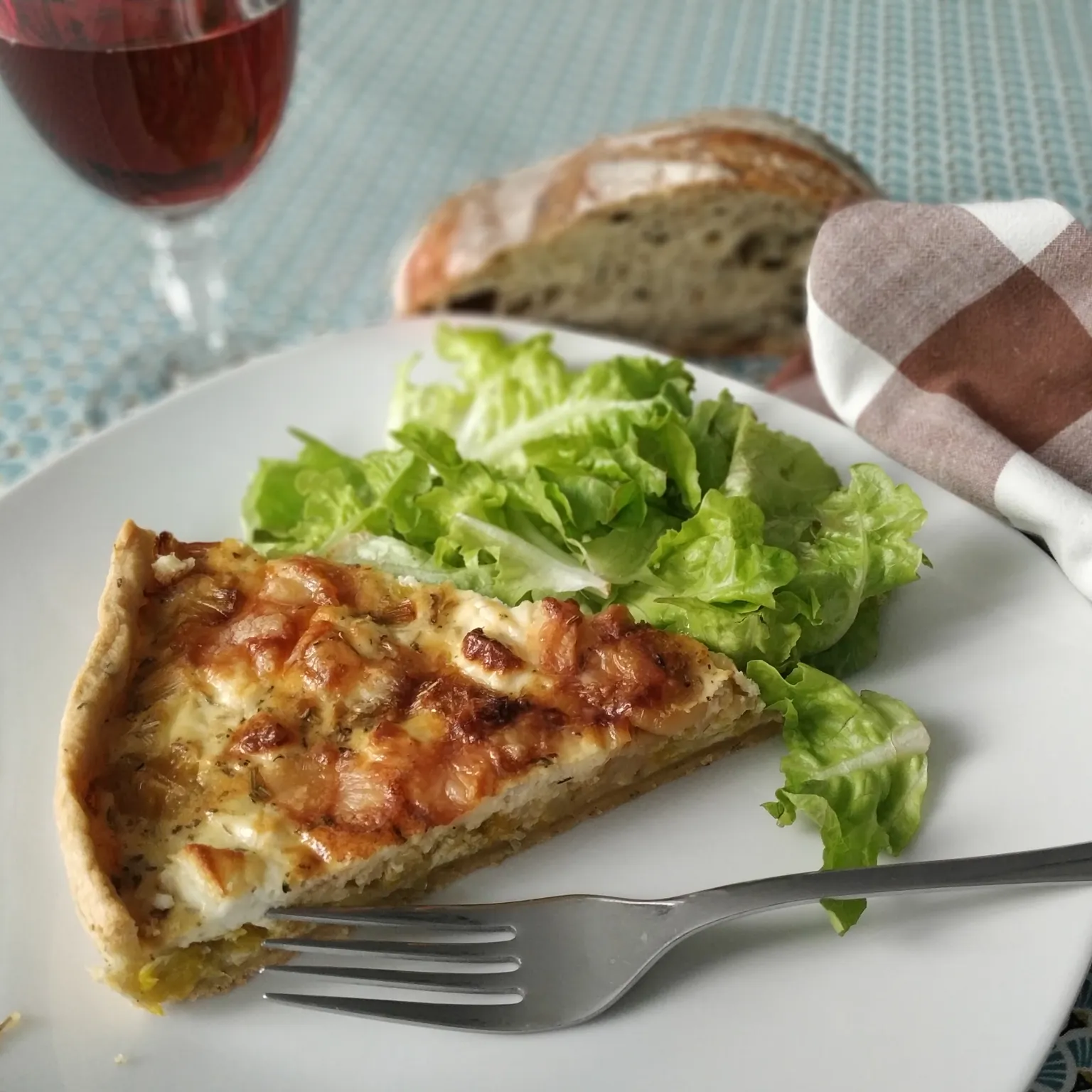 Tarte aux poireaux et au chèvre