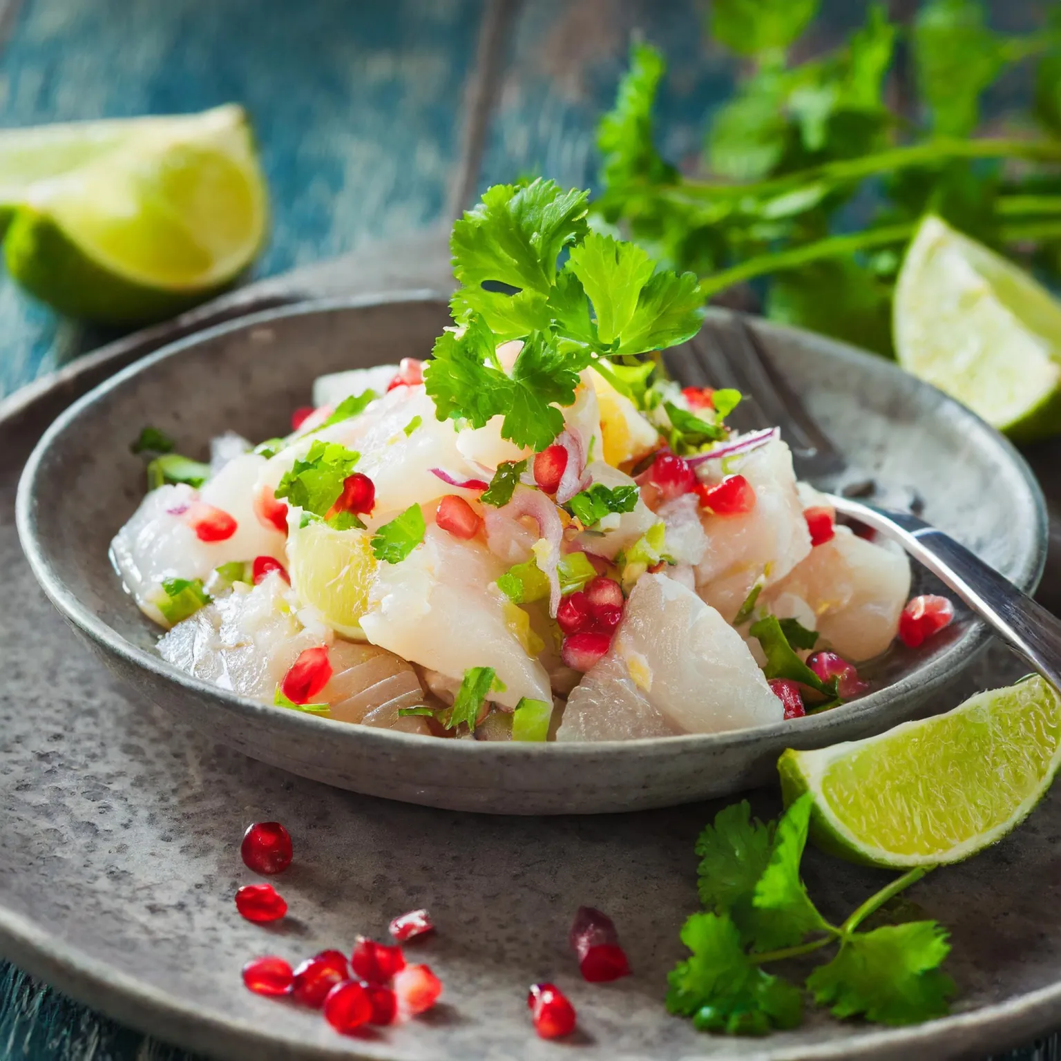 Ceviche de daurade à la coriandre et citron vert
