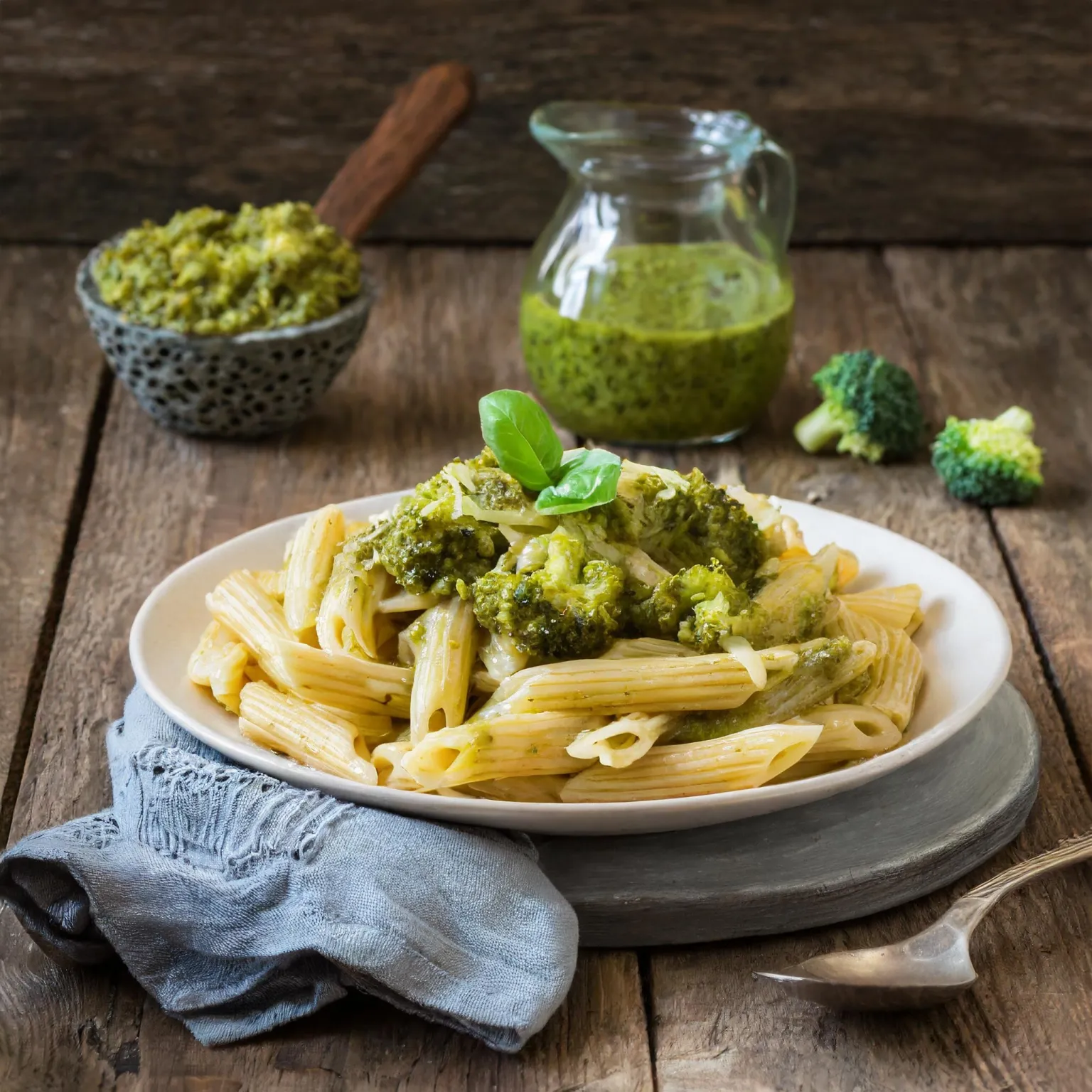 Pates au pesto de brocoli