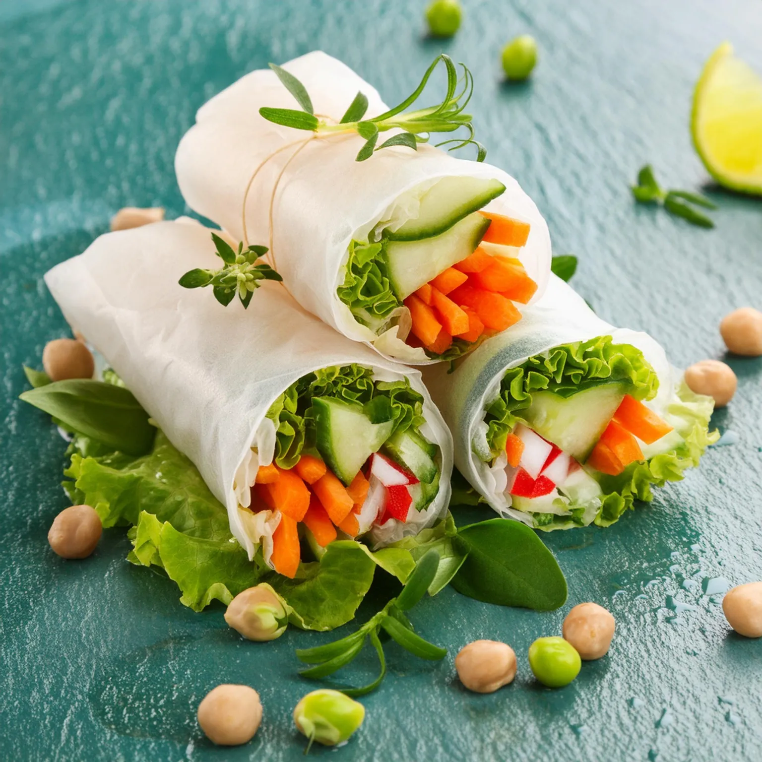 Rouleaux de printemps aux légumes croquants