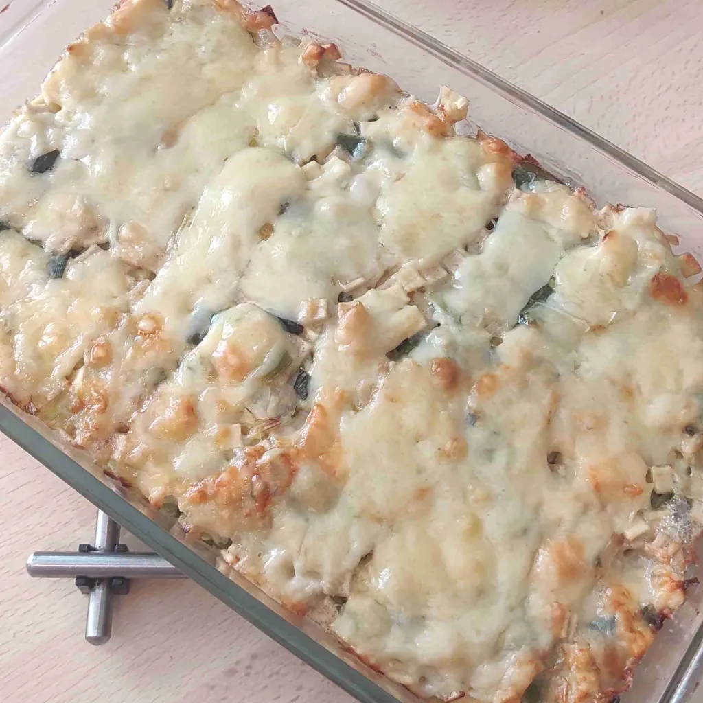 Gratins de Crozet aux poireaux
