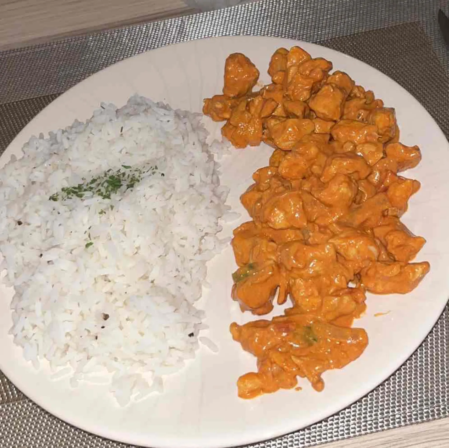Riz Escalope Poivrons