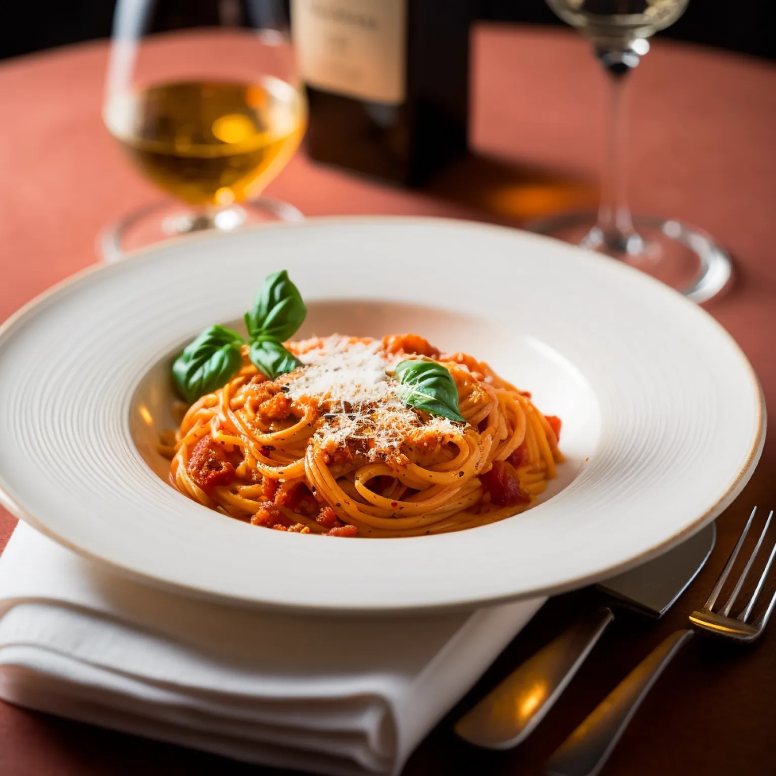 Spaghettis all'amatriciana