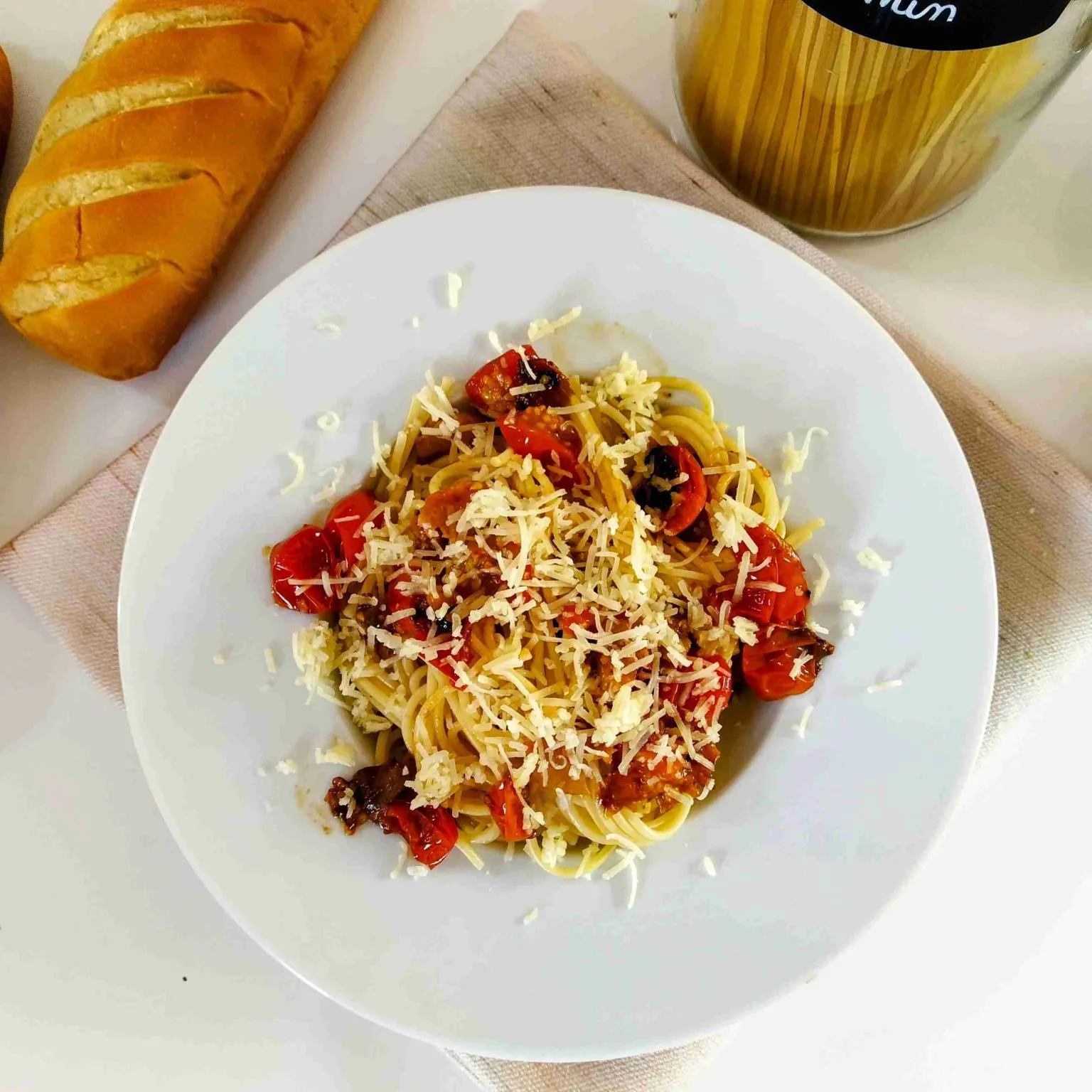 Pâtes aux tomates cerise