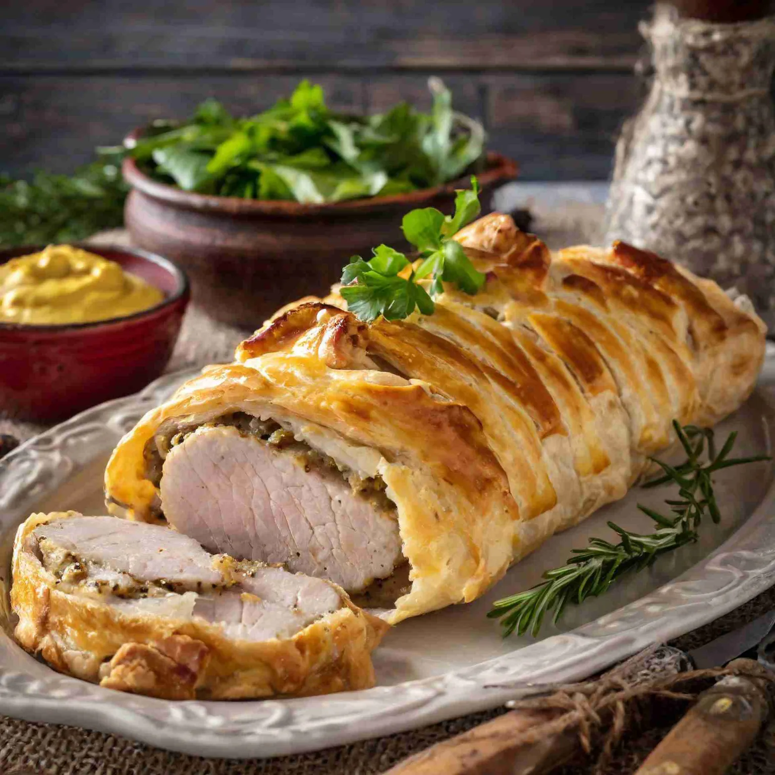 Filet mignon de porc en croûte