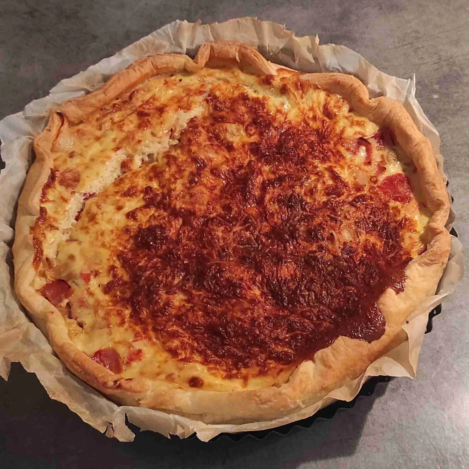 Quiches aux endives et au jambon