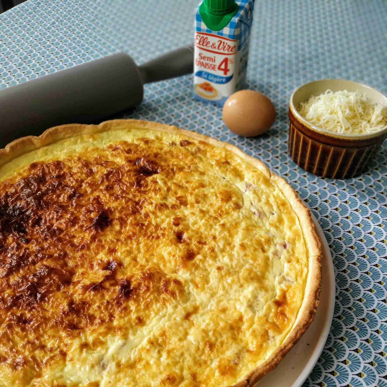 Quiche aux trois fromages