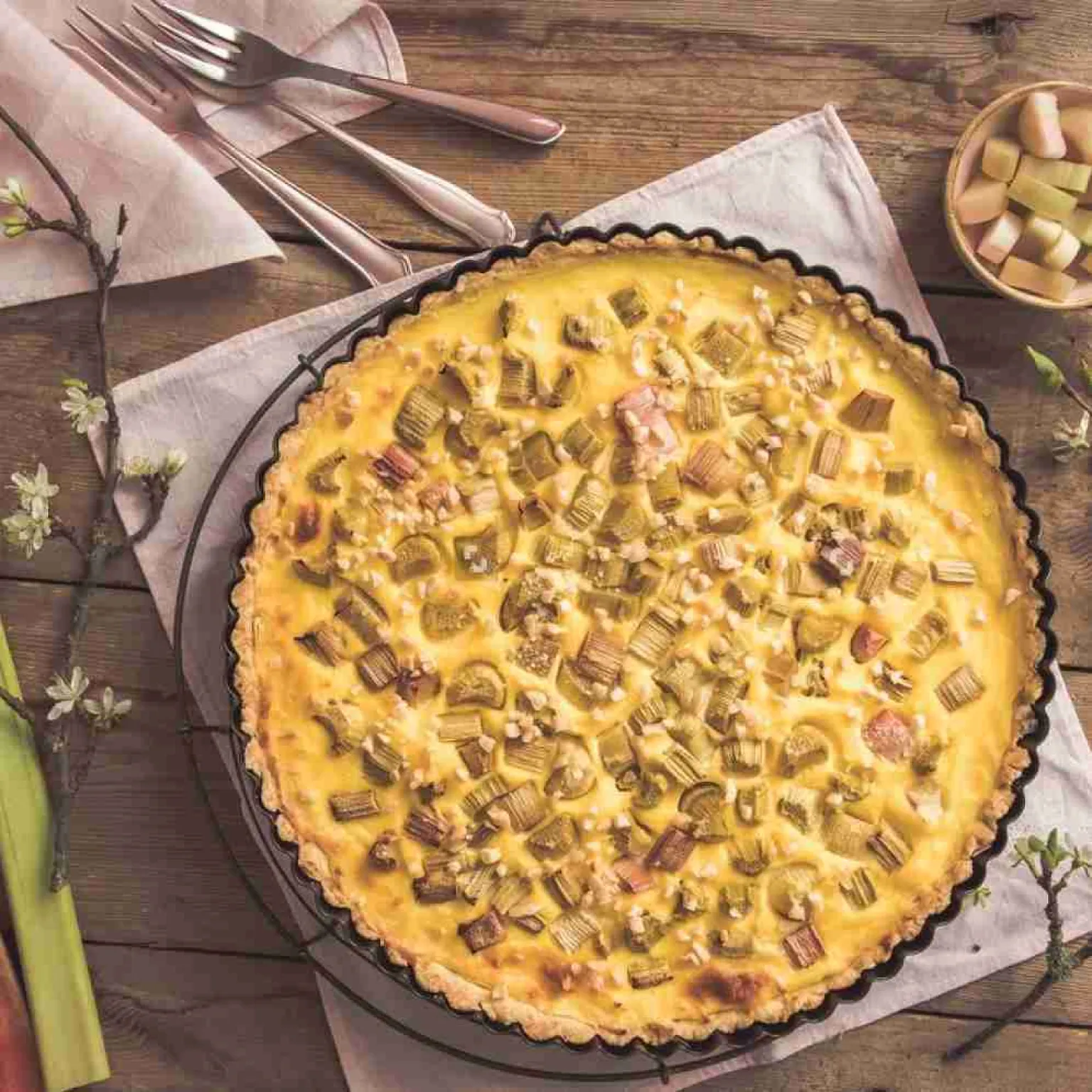 Tarte à la rhubarbe