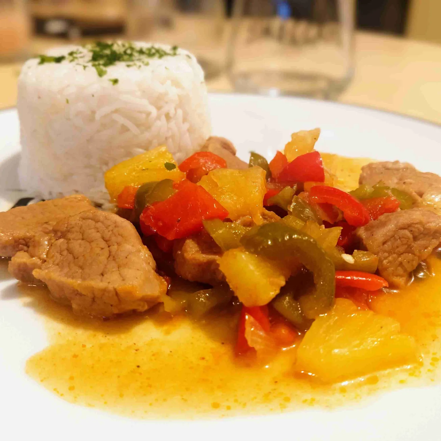 Porc à l'ananas