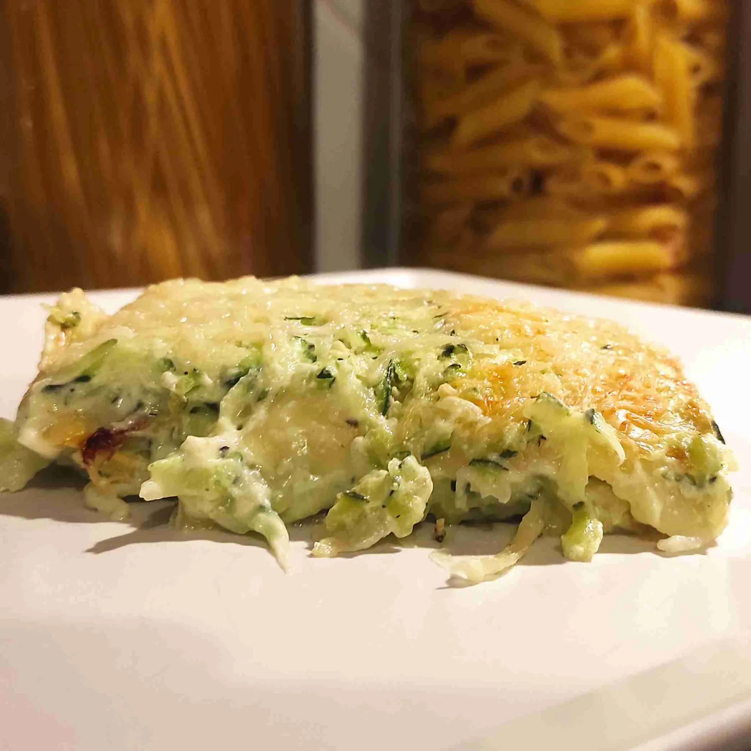 Gratin de ravioles courgettes et chèvre