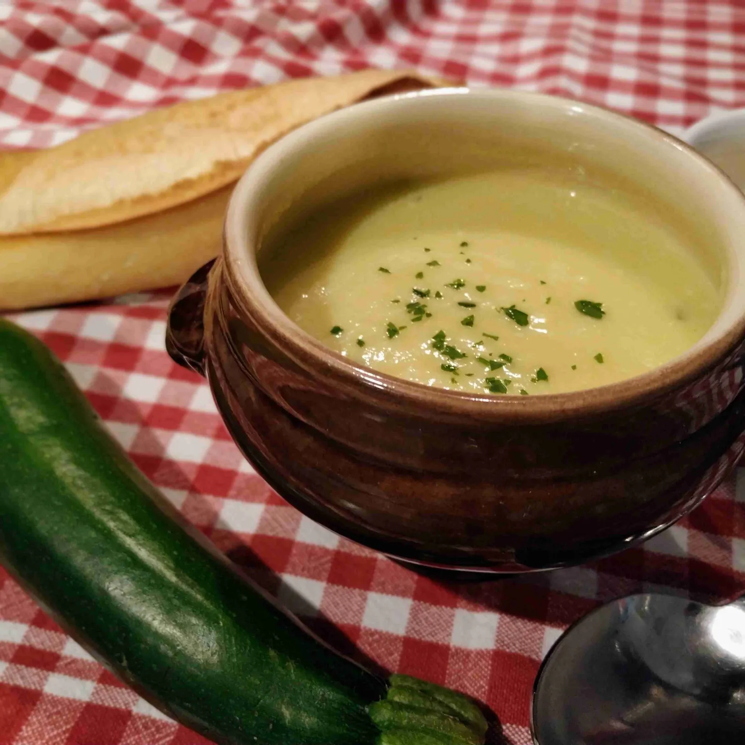 Potage aux courgettes