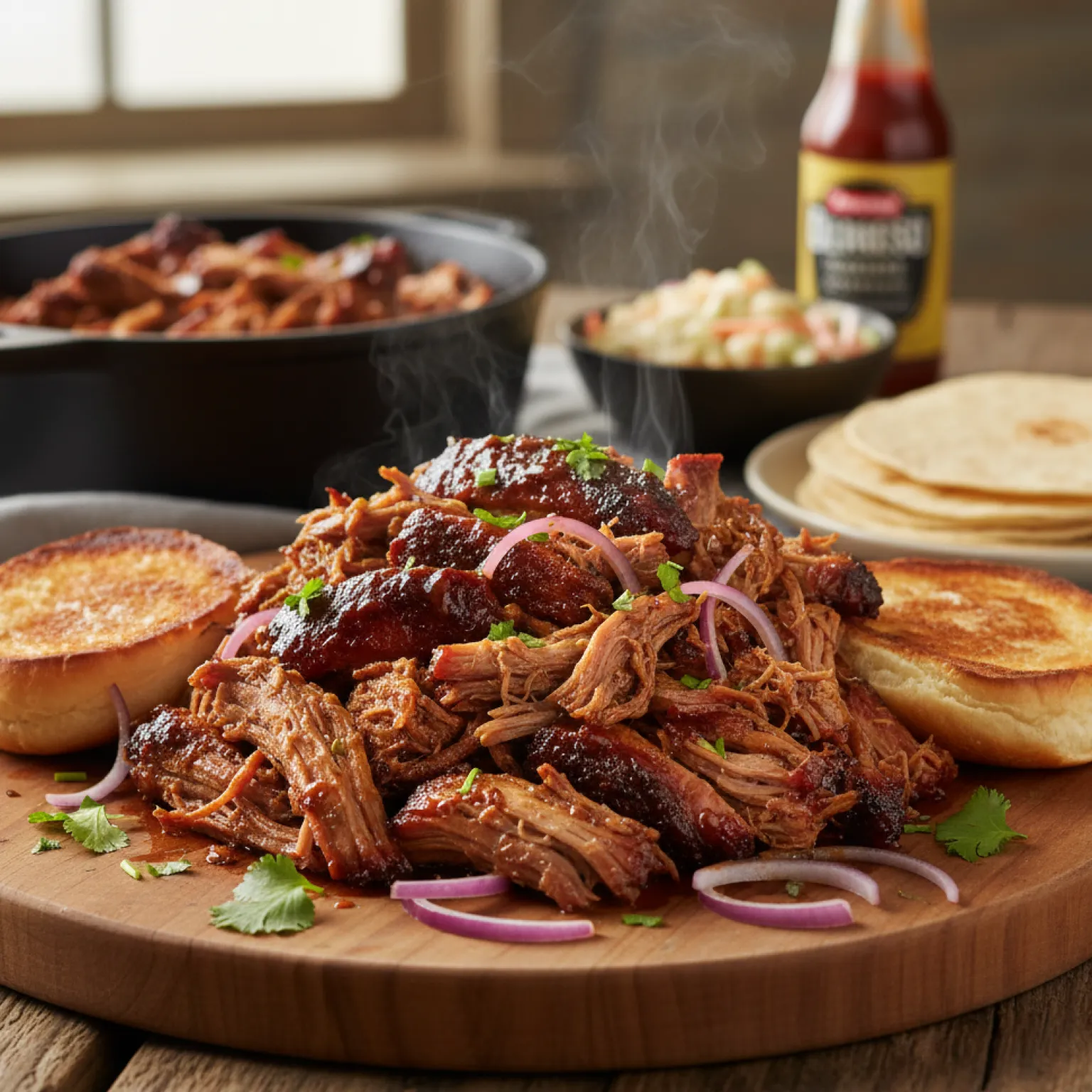 Pulled Pork (Porc Effiloché)