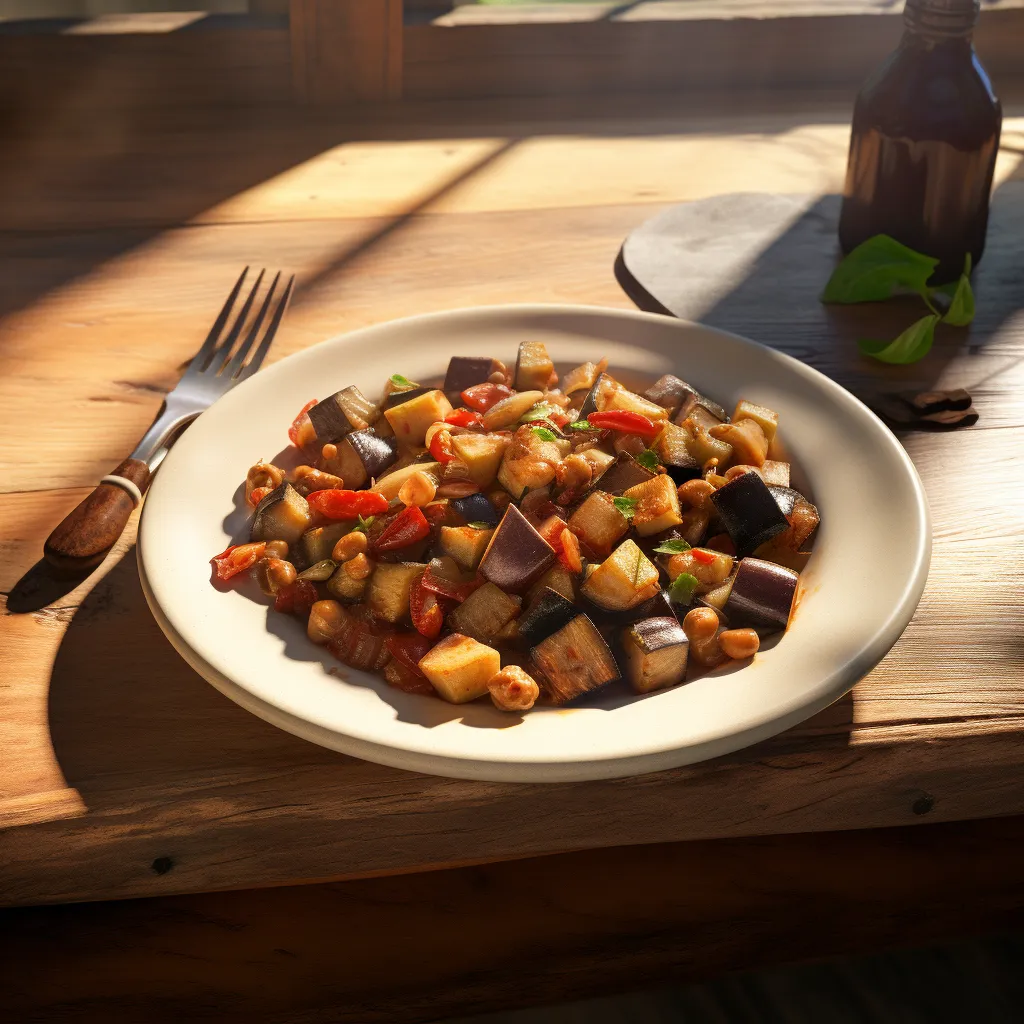 Caponata à l'espadon