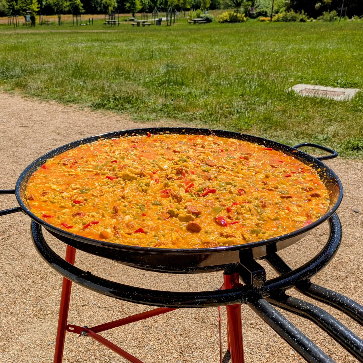 Paëlla au poulet et chorizo