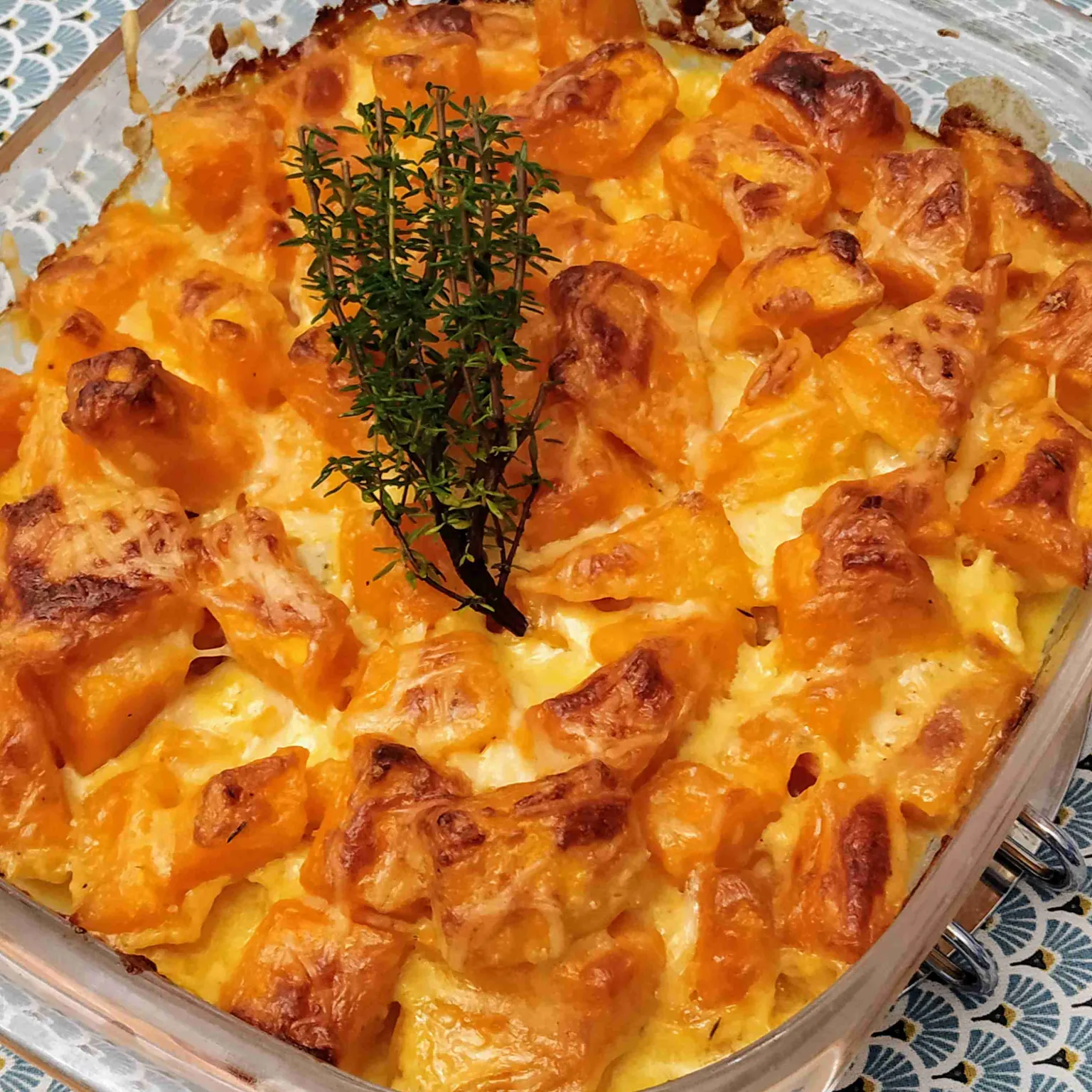 Gratin de potimarron au comté