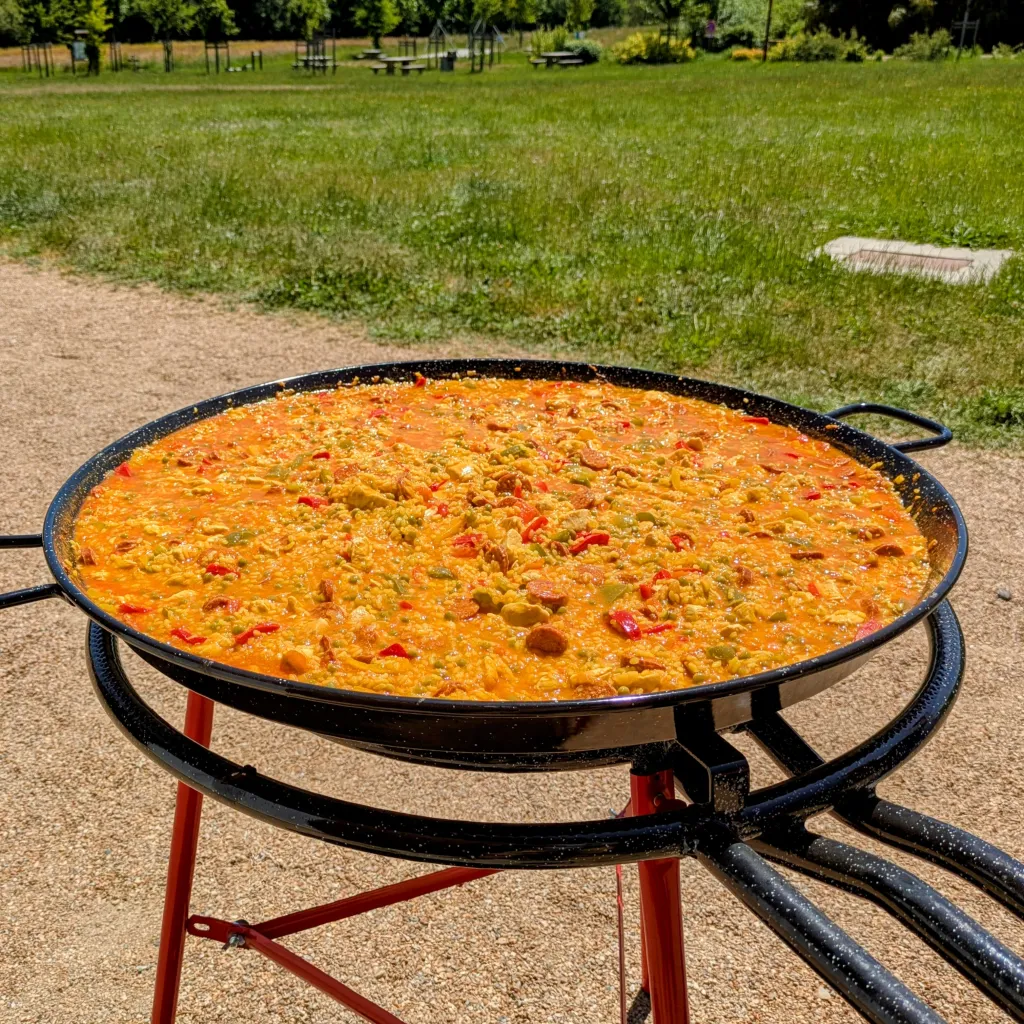 Paëlla au poulet et chorizo