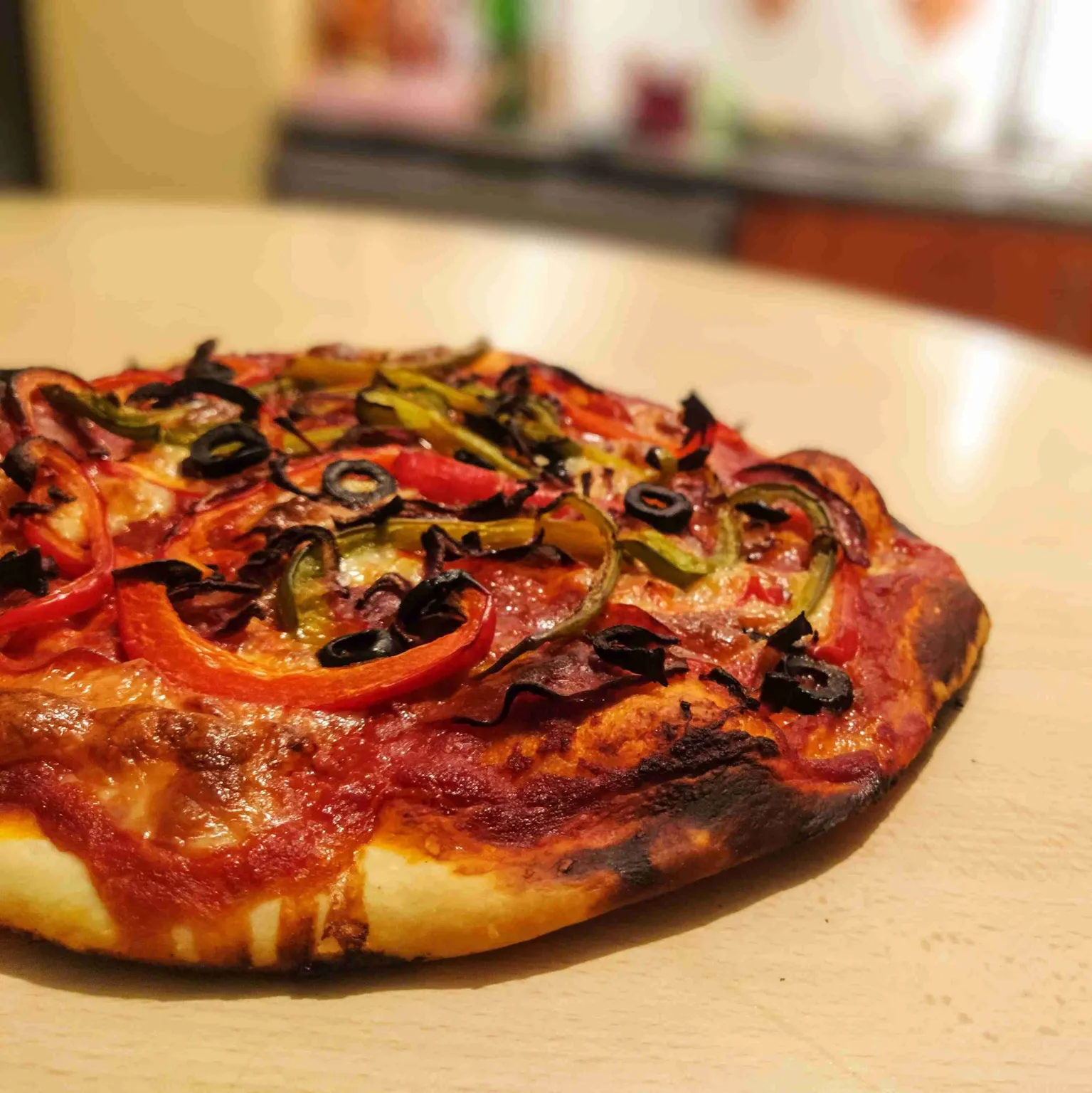 Pizza Chorizo et Poivrons