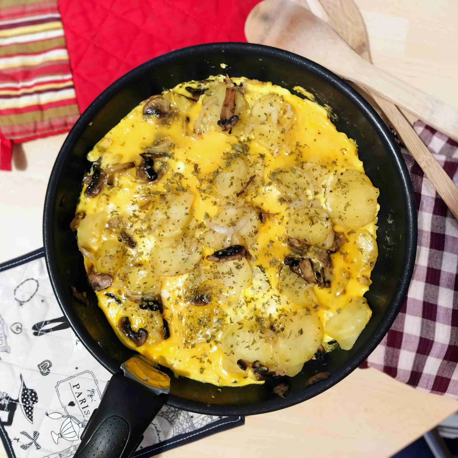 Omelette aux pommes de terre