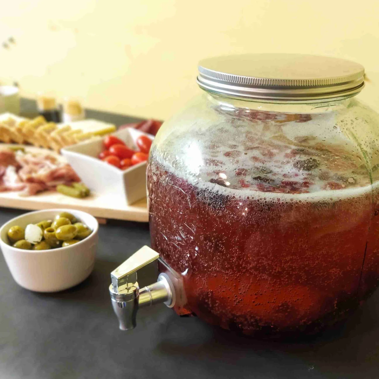 Cocktail festif aux fruits rouges