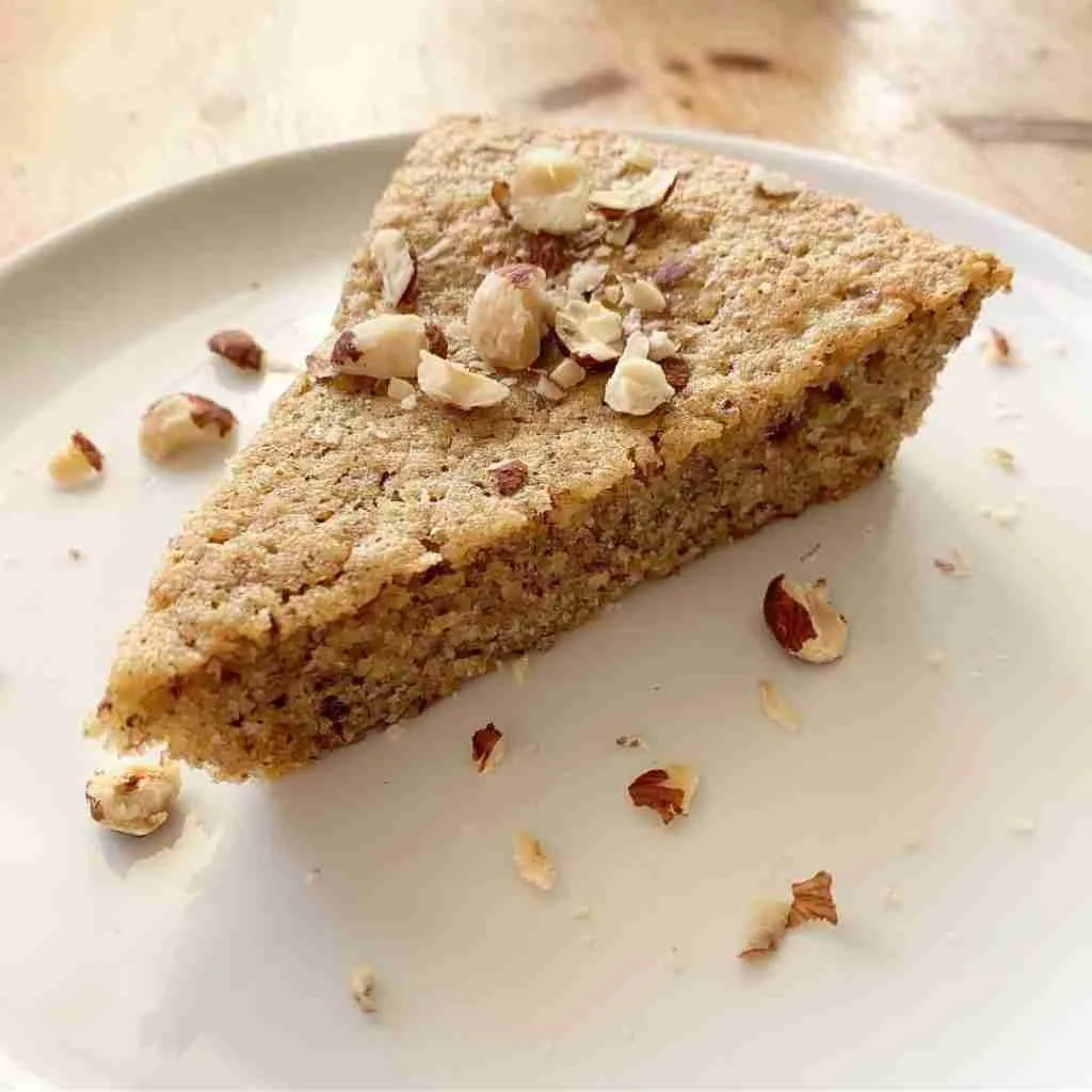Gâteau noisettes/farine de châtaigne