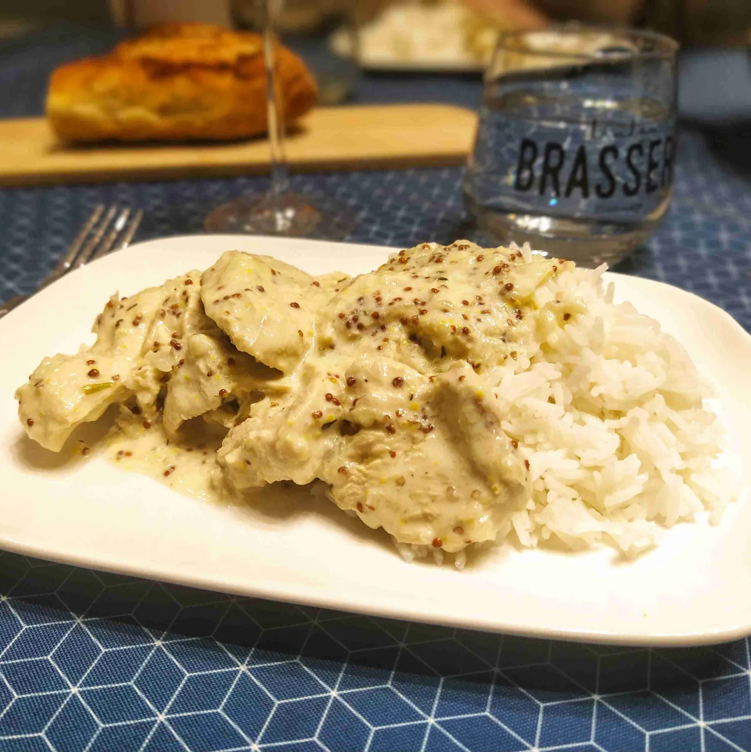 Poulet à la moutarde