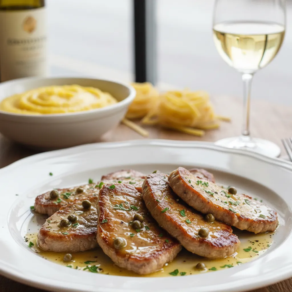 Piccata de Veau au Citron et Câpres