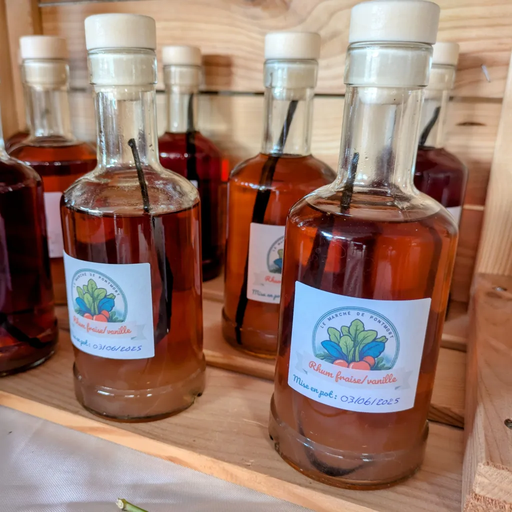 Rhum arrangé fraise/vanille