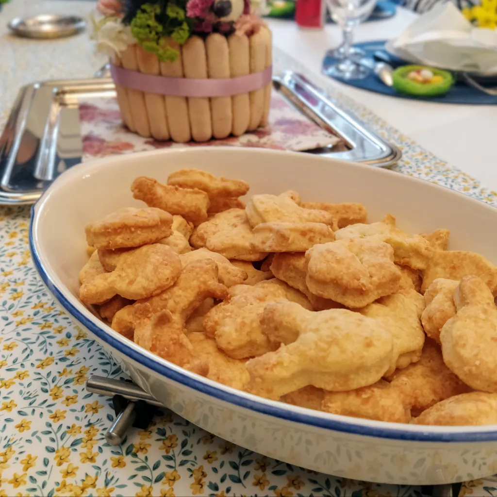 Crackers de Pâques au fromage
